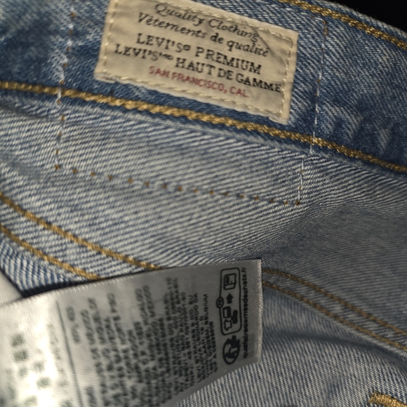 Levi's  501 Premium Straight Leg Jeans with Embellishments - Picture 2 of 11